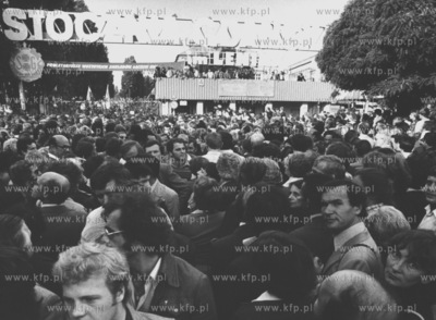 Strajk w Stoczni Gdanskiej im Lenina. sierpien 1980...