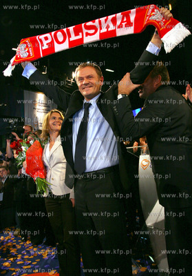 Wybory parlamentarne 2007. Wieczor wyborczy Platformy...