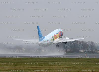 Gdansk , Rebiechowo NZ.Boeing 737-33A Linii Norwegian...