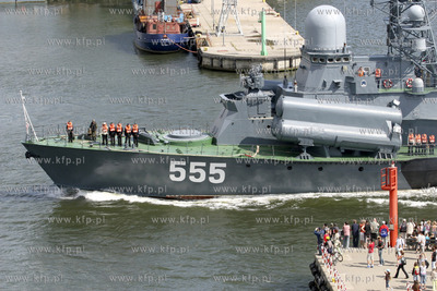 Gdynia. Wizyta trzech okretow Floty Baltyckiej Federacji...