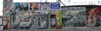 Berlin. East Side Gallery jest pomnikiem dla wolnosci...