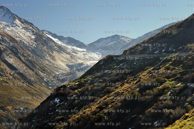Szwajcaria, Belvedere, Berno. Jesienne Alpy w okolicy...