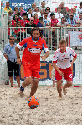 Mecz gwiazd w ramach Finalu Mistrzostw Plazowej Pilki...