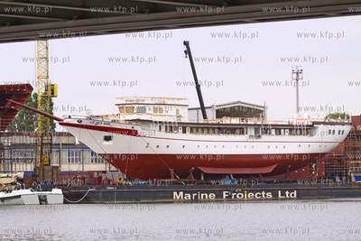 Transport kadluba do portu wewnetrzego w Gdansku szkolnego...