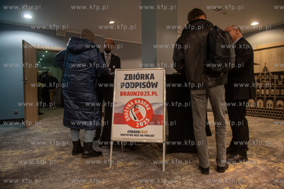Gdańsk. Hotel Novotel. Spotkanie w kandydatem na prezydenta...