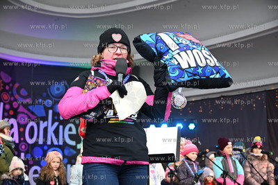 34 Finał WOŚP w Sopocie. Sopot. Nz Magdalena Czarzyńska-Jachim...