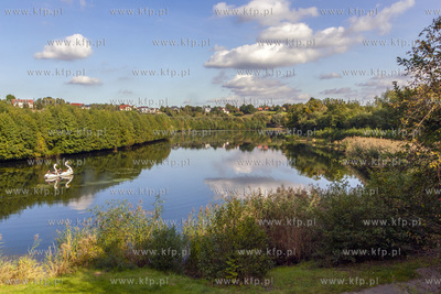Zakole rzeki Raduni w Juszkowie w gminie Pruszcz Gdański....
