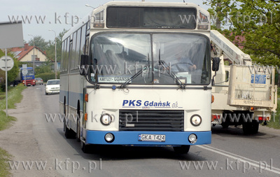 Autobus PKS na trasie Gdansk - Kartuzy 14.05.2007 fot....