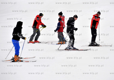 Stok narciarski w Przywidzu na Kaszubach. Na miejscu...