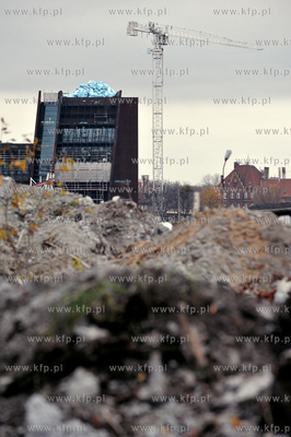 Gdansk. Tereny dawnej Stoczni Gdanskiej gdzie powstaje...