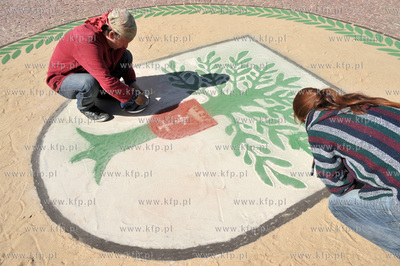 Viva Oliva swieto gdanskiej dzielnicy Oliwa. Mandalę...