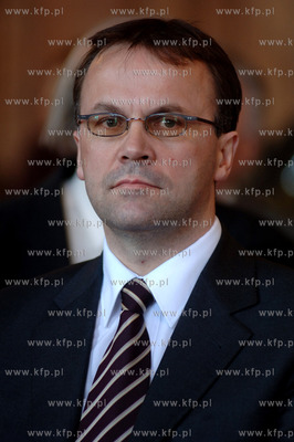 Wiceminister kultury Jaroslaw Sellin (NZ) oraz marszalek...