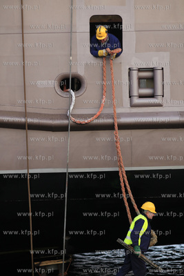 Gdansk. Remontowa Shipbuilding. Uroczyste wodowanie...