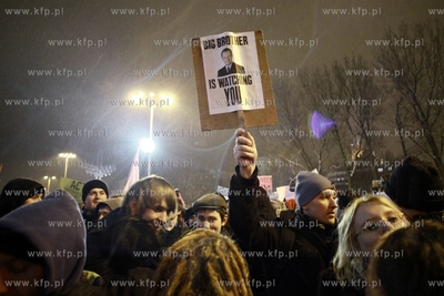 Gdynia, Protest internautow przeciwko podpisaniu przez...