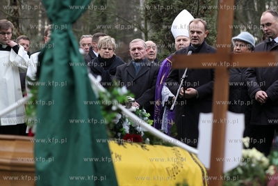 Cmentarz Srebrzysko w Gdansku. Pogrzeb Brunona Synaka....