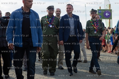 Prezydent Andrzej Duda odwiedził harcerzy na Zlocie...