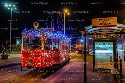Świąteczny tramwaj, Gdańsk - Strzyża, przystanek...