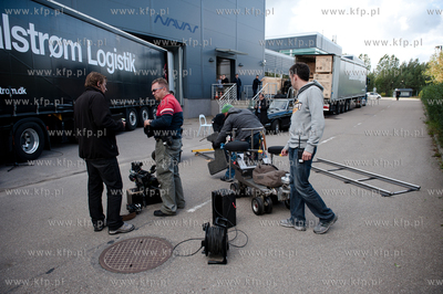 Gdynia. Plan zdjeciowy filmu pt Uklad Zamkniety w rezyserii...