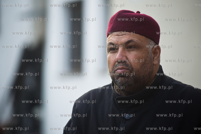 Gdansk. Meczet przy ul. Abrahama, pod drzwiami ktorego...