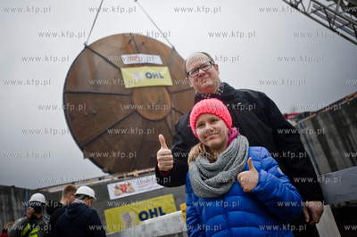 Gdansk. Powstajacy Wezel Marynaki Polskiej. Uroczystosc...