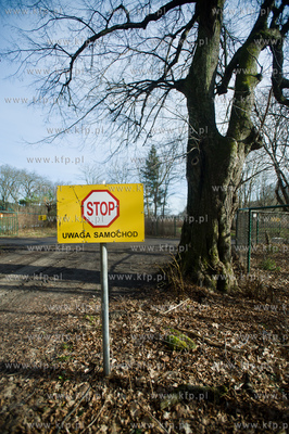 Gdansk. Oliwa, Trojmiejski Park Krajobrazowy. Sciezka...