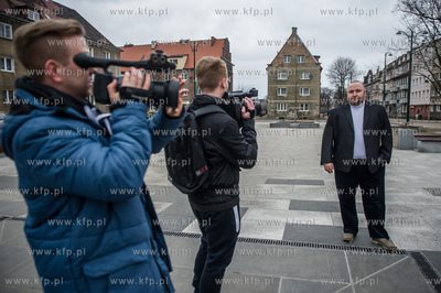 Gdansk. Nowy Port. Plac pralata Jana Gustkowicza. Kandydaci...