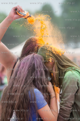 Gdańsk. Plac Zebrań Ludowych. Festiwal Kolorów Nocy...