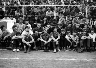 Mecz pomiędzy reprezentacjami Polski i ZSRR na stadionie...