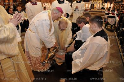 Msza Wieczerzy Panskiej w Wielki Czwartek w bazylice...