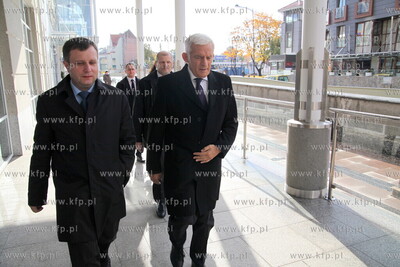 Sopot. Przewodniczacy Parlamentu Europejskiego Jerzy...