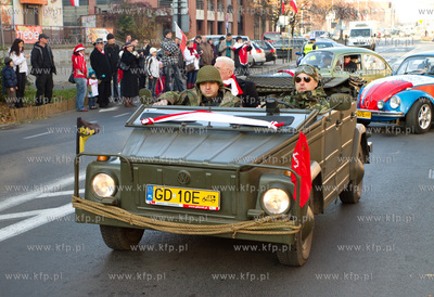 Gdansk. Parada z okazji 93 rocznicy odzyskania przez...