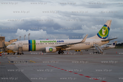 Gdansk, Rebiechowo. Nz. Boeing 737-800 Transavia.com
12.09.2012...