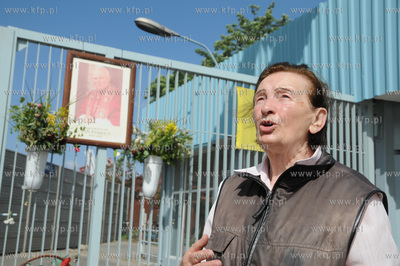 Aleksandra Olszewska, legendarna gospodyni Placu Solidarnosci....