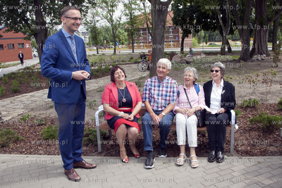 Odsłonięcie Ławeczki Przyjaźni Miast Partnerskich...