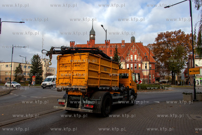 Rondo Marszałka Józefa Piłsudskiego w Tczewie. Na...