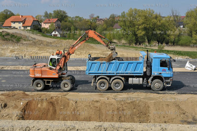 Budowa Obwodnicy Poludniowej Gdanska - wezel Straszyn.06.05.2011Fot....