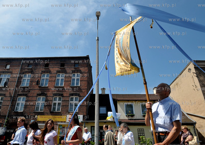 Uroczystosci i procesja Bozego Ciala w parafii sw....