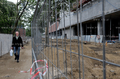 Gdansk Wrzeszcz. Budowa galerii handlowej Metropolia...