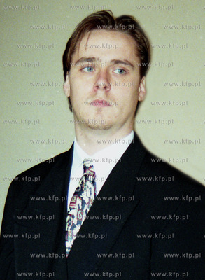 Przemysław Wałęsa, syn Lecha Wałęsy. 11.1995 fot....