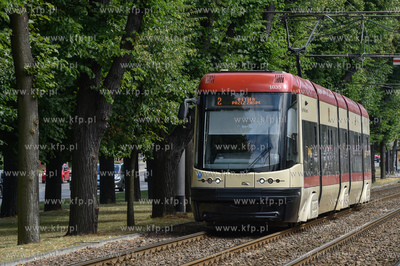 Tramwaj PESA 120NAG SWING na al. Zwycięstwa w Gdańsku....
