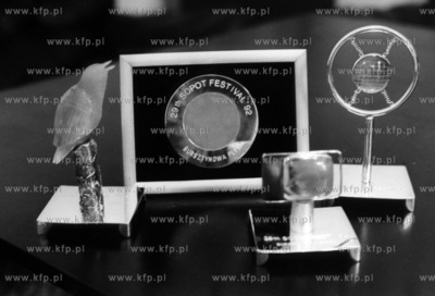 Nagrody Festiwalu Piosenki w Sopocie 1992 bursztynowy...