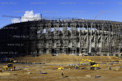 Gdansk. Budowa stadionu pilkarskiego PGE Arena.
26.10.2010
fot....