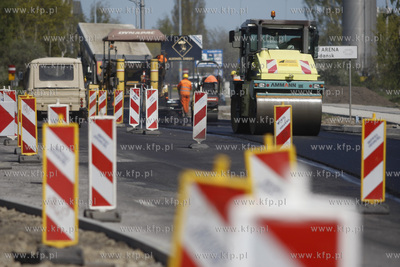 Gdansk. Remont nawierzni na ul. Marynarki Polskiej.30.04.2011
fot....