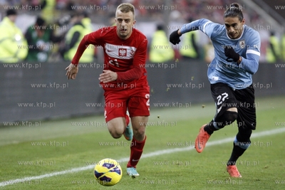 Gdansk.PGE Arena. Mecz towarzyski Polska - Urugwaj....