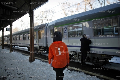 Gdansk. Dworzec Glowny PKP. Strajk kolejarzy.
25.01.2013
fot....