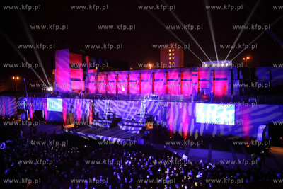 Gdansk. Uroczyste otwarcie Teatru Szekspirowskiego....