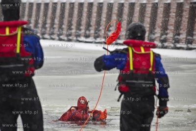 Wspólne ćwiczenia lodowe jednostek Komendy Miejskiej...
