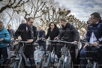 Sopot. Start Systemu Roweru Metropolitalnego MEVO....