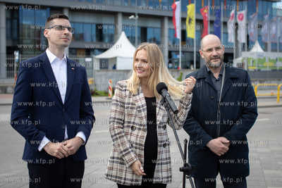 Konferencja prasowa Natalii Nitek-Płażyńskiej, żony...