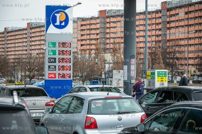 Stacja paliw Leclerc przy ul. Obrońców Wybrzeża...